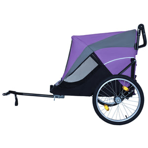 2-in-1 Bike Trailer & Push Cart for Pets