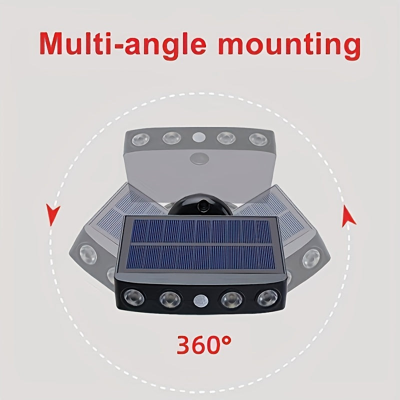 2/4-Pack Outdoor Solar Wall Lights – Motion Sensor, Dusk-to-Dawn, IP44 Rated