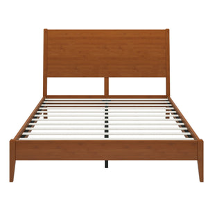 Modern Sled Platform Bed Frame With Slats