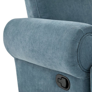 Manual Swivel Recliner Rocker Chair With Adjustable Backrest
