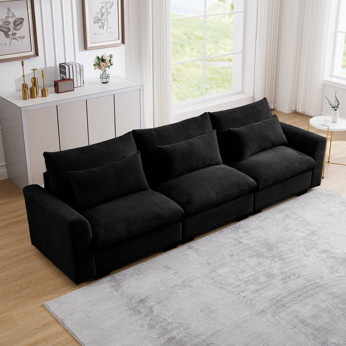 3 Seater Deep Seat Couch for Living Room