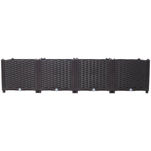Deep Raised Garden Bed Plastic Planter Boxes