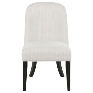 Leandro Upholstered Dining Side Chair Cream (Set of 2)