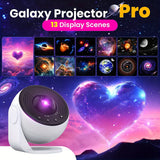 4K Galaxy Projector for Bedroom with 13 Films - HD Star & Earth Night Light Moktan Sabai