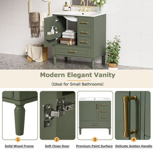 Traditional Bathroom Vanity Set With Soft Close Doors