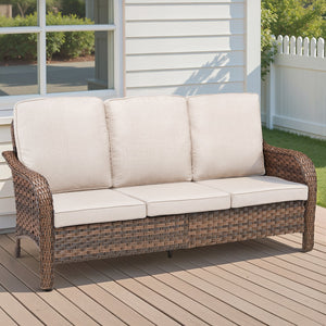 70.9" PE Wicker Rattan Outdoor Furniture Set