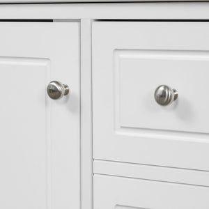 Freestanding Bathroom Vanity With Sink, Soft Close Door, 3 Drawers
