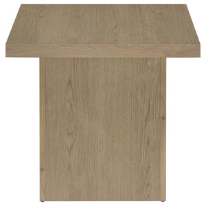 Devar 3-piece Square Cocktail Coffee End Table Set Latte