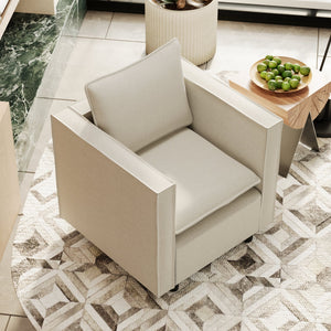 Modern Gray Single Sofa Chair