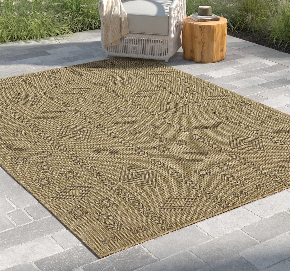 Earth GC_NTL1002 Jute/Mocha Area Rug