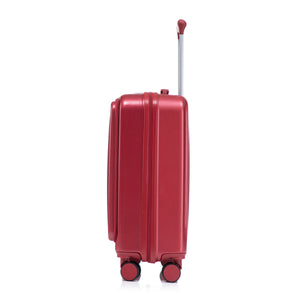 14'/20' 2 pcs ABS Spinner Wheel Luggage Set with Combination Lock and Front Opening Design