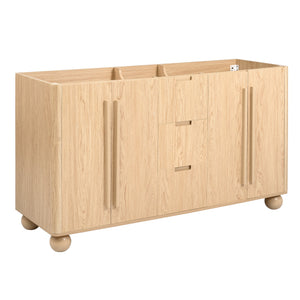 58.3" Bathroom Vanity Cabinet With 3 Drawers & 4 Doors