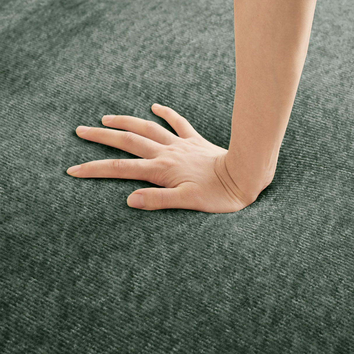 Armless Sofa Velvet-Green