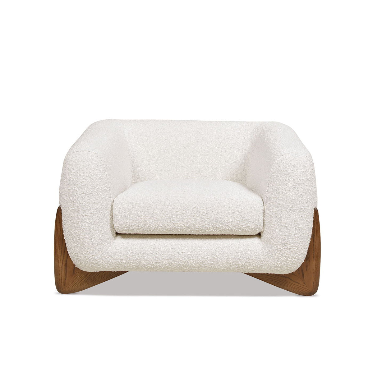 Sherpa Arm Chair with Removable Cushion - Black, White, Dark Green
