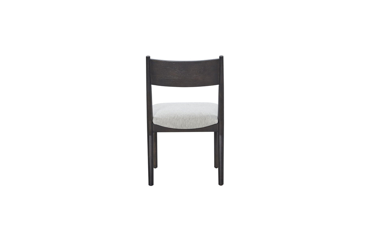 Comfortable Upholstery Cresent Chair (Set of 2) - Peppercorn