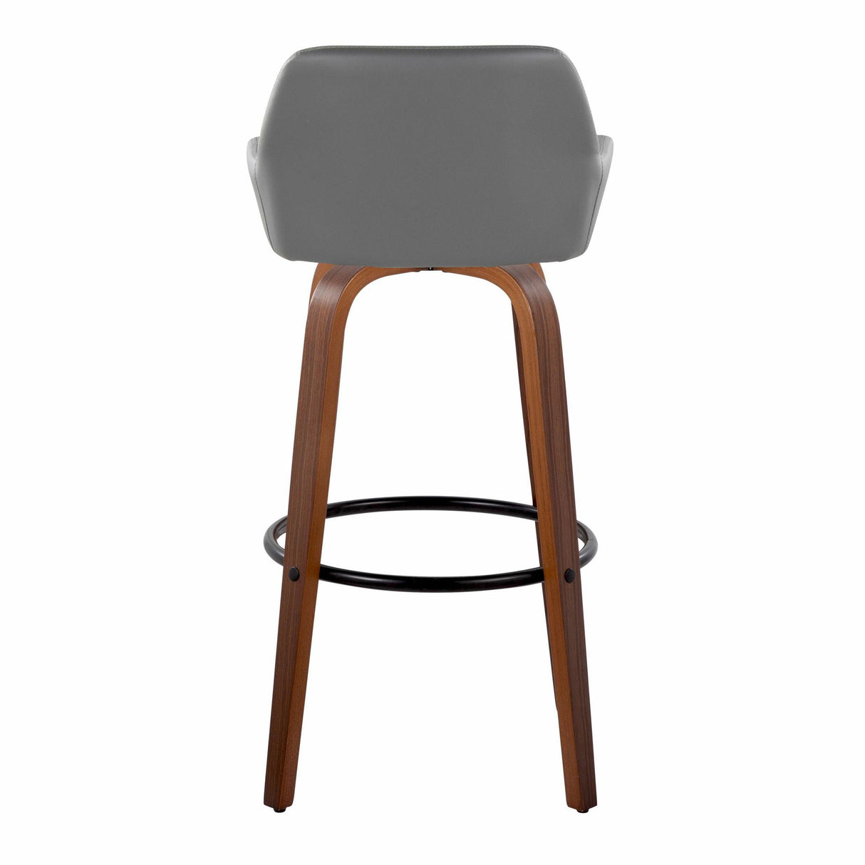 Daniella - Contemporary Fixed Height, Barstool & Swivel And Round Footrest (Set of 2)