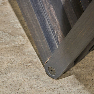 Gloaming - Outdoor Bench With Slat Design And Triangular Base