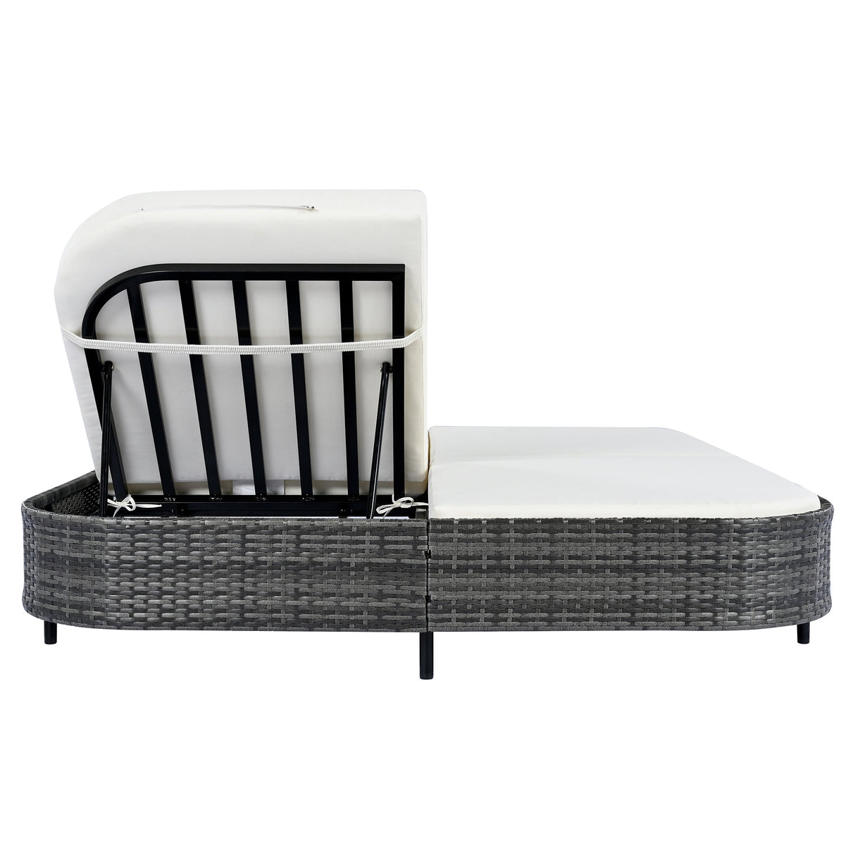 TREXM Outdoor Daybed with Adjustable Backrest