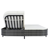 TREXM Outdoor Daybed with Adjustable Backrest