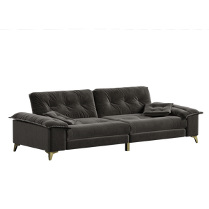 104.7" Modern 4-Seater Cloud Sofa with Wide Flip Armrests