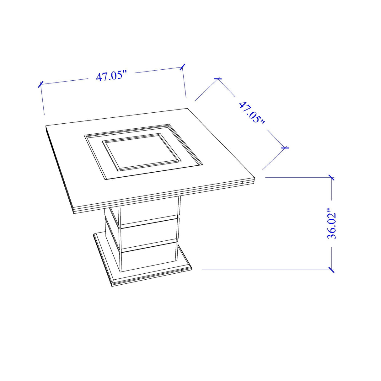 Ariya - 5 Pieces Bar Table And Bar Stool Set