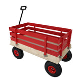 Children's and garden wooden carriagesall-terrain rubber inflatable wheelers