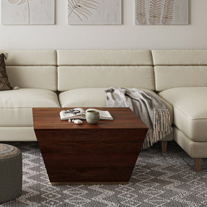 Abba - Square Coffee Table - Cognac Brown