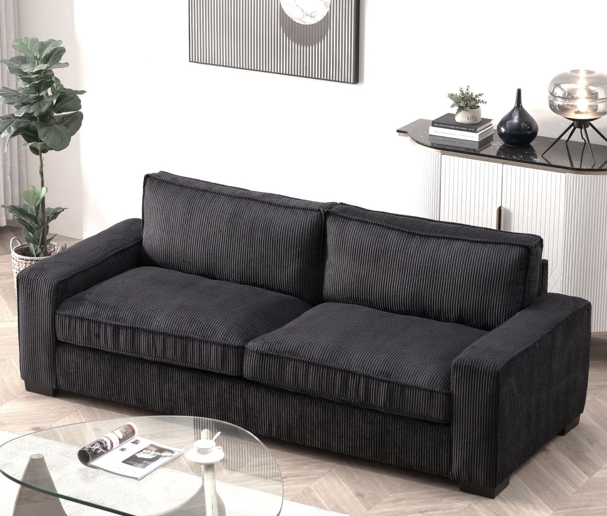 Luxe - Sofa With Sleek Design, Spacious And Comfortable 3 Seater Couch