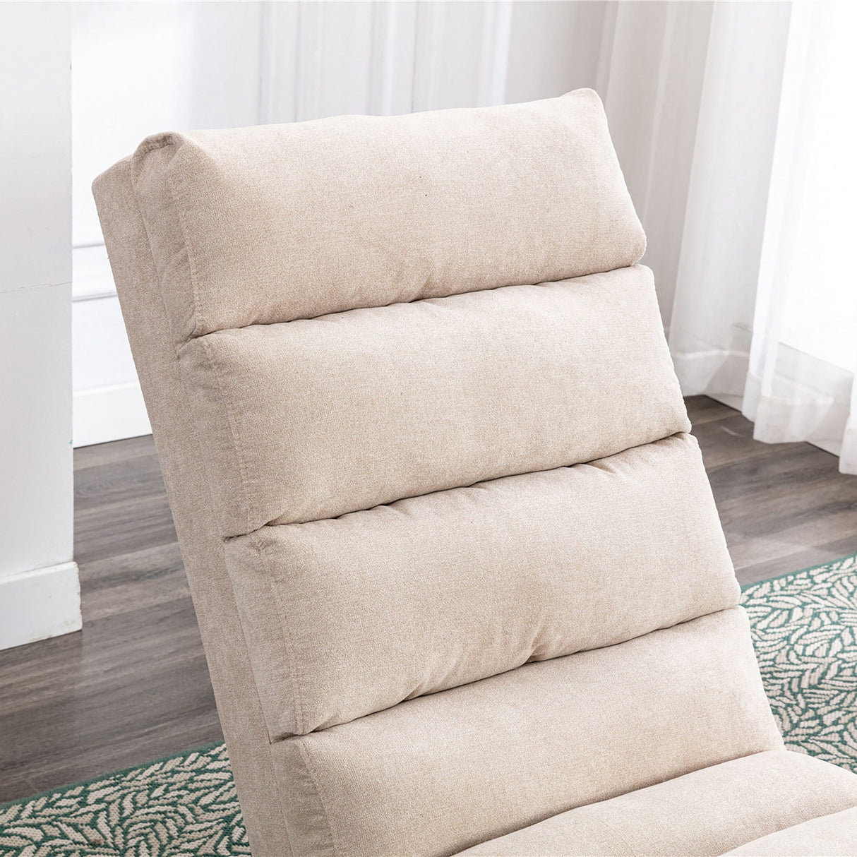 Massage Chaise Lounge Indoor With Remote Control, Ergonomic Electric Massage Lounger