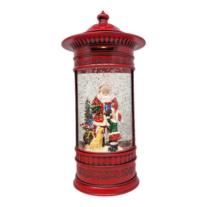 Magical Santa WaterGlobe Vintage Mailbox