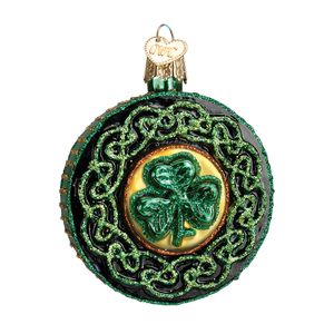 Celtic Brooch Glass Ornament