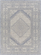 Umraniye Gray & Blue Area Rug - Clearance
