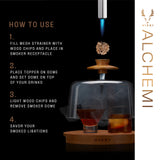 Alchemi cocktail smoking dome viski®