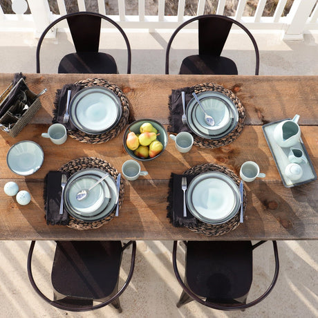Diana 16 - Piece Porcelain Dinnerware Set – Celadon - Tuesday Morning - Dinnerware Sets