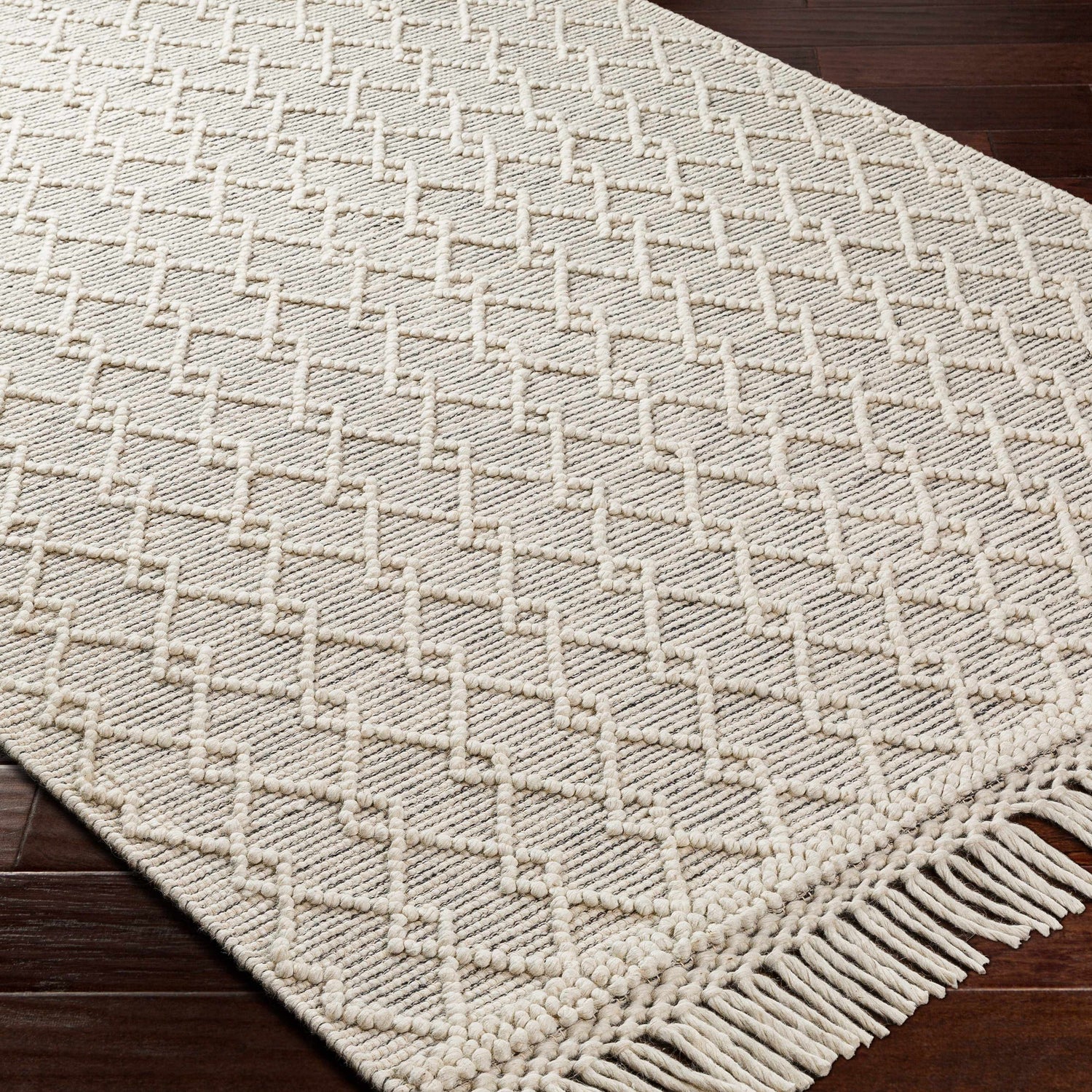 Diata Wool Rug with Tassels - Clearance