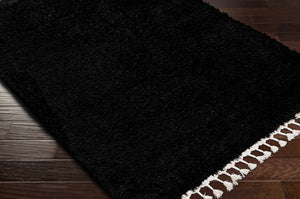 Mampurog Black Shag Rug - Clearance