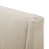 Dimensionality Upholstered Accent Chair with Wing Back and Wood Legs - Accent Chairs