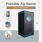 JOMEED-35-x-35-Inch-Portable-Zip-Sauna-with-Chair-for-Home-Relaxation,-Black-Exercise-&-Fitness