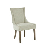 Dining Chair with High Back and Solid Wood Legs, Set of 2 - Dining Chairs