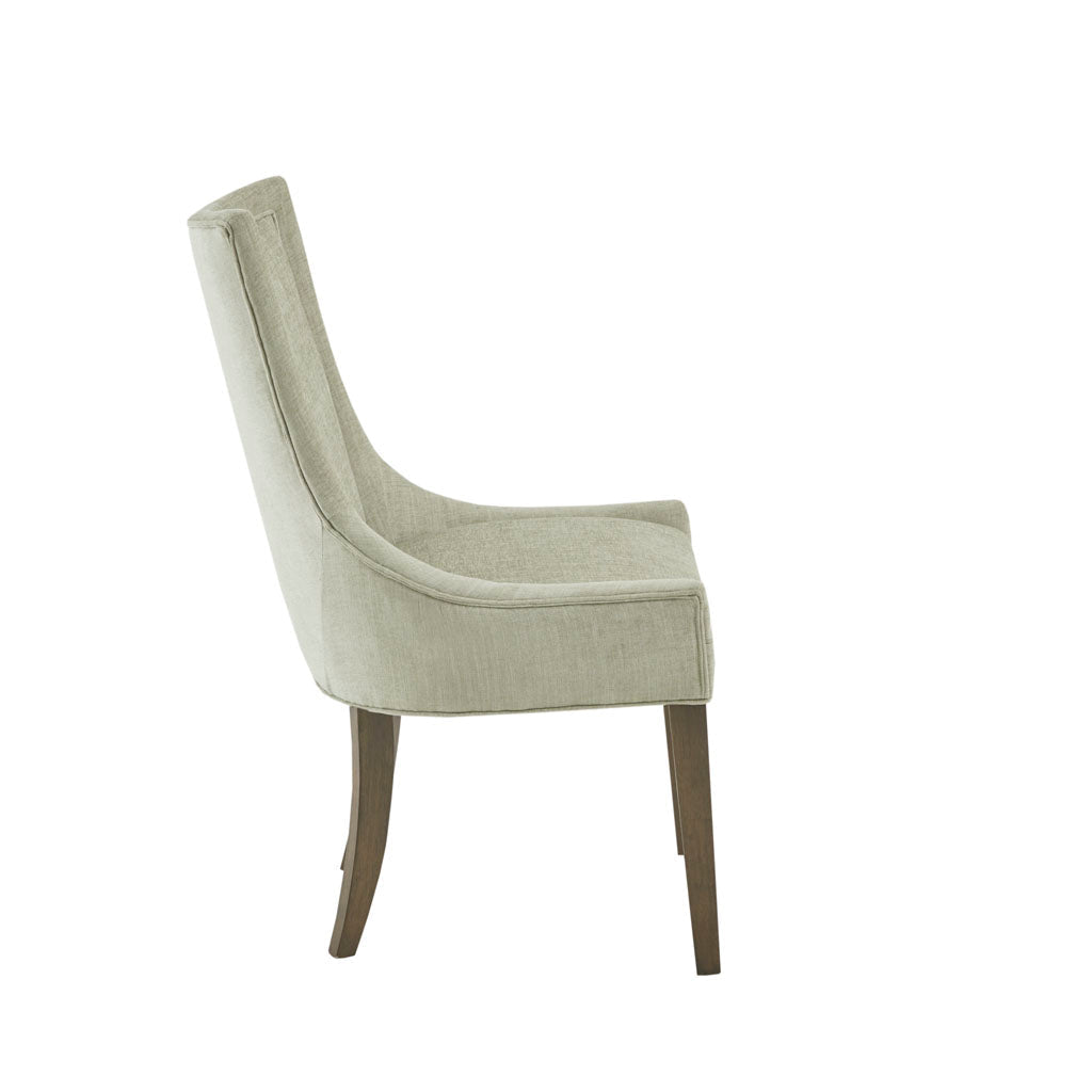 Dining Chair with High Back and Solid Wood Legs, Set of 2 - Dining Chairs