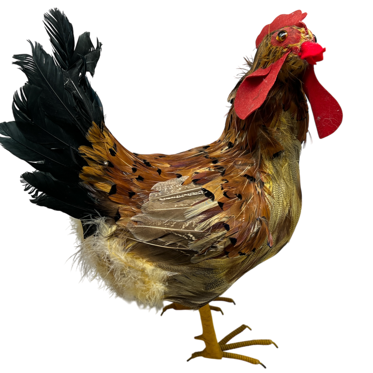 Feathered Chicken Figurine