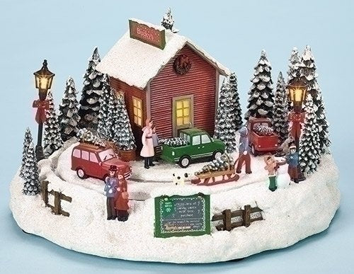 LED Musical Christmas Tree Farm
