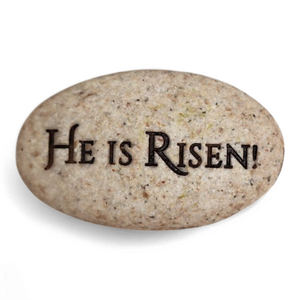 Scripture Stone - He is Risen