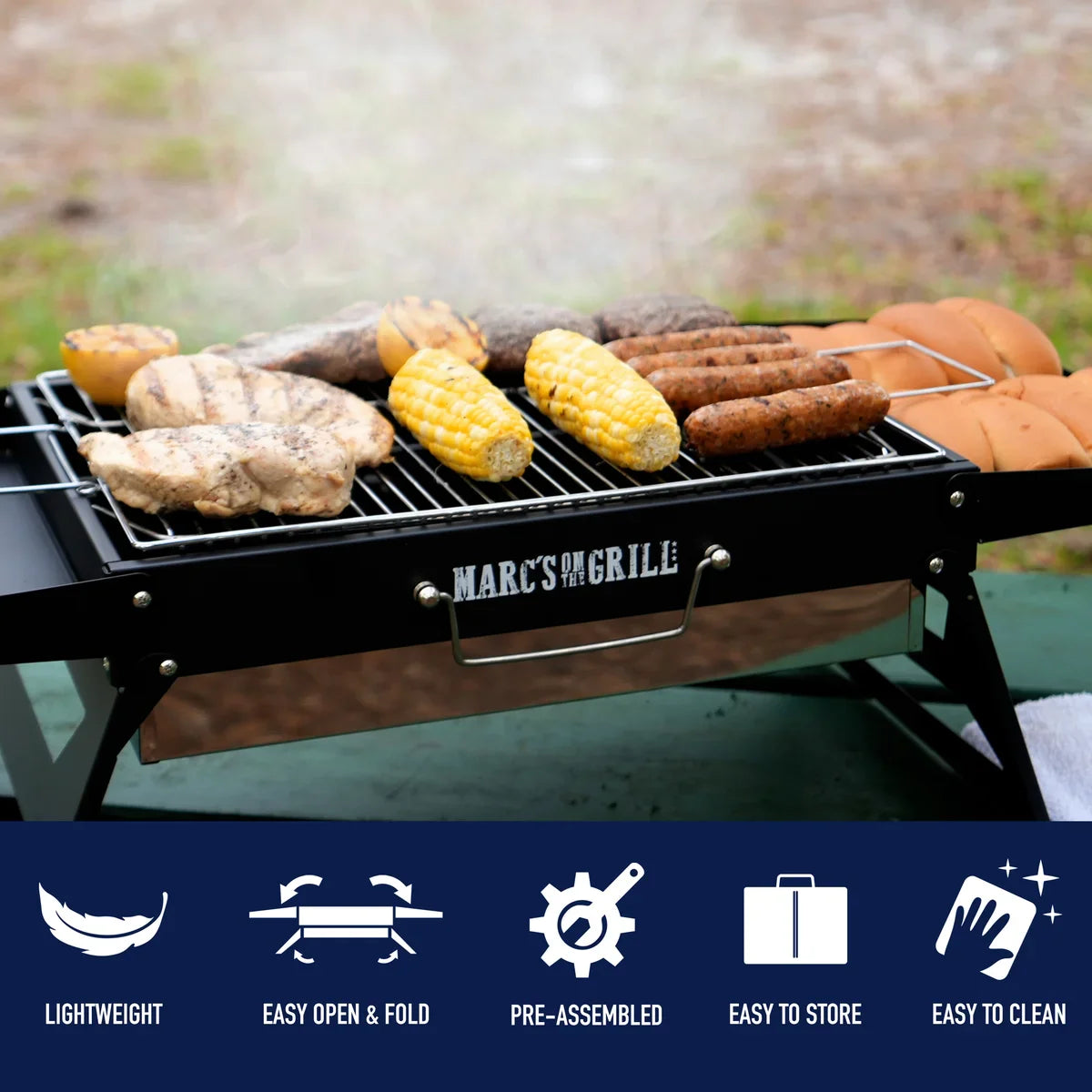 Marc's On The Grill Folding Charcoal Grill