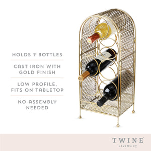 Trellis 7 bottle wine rack by twine