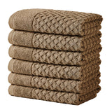 Cotton diamond waffle weave bath towel set - grayson collection