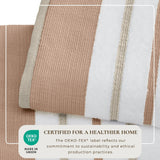 Decorative Cotton Stripe Bath Towel Set - Noelle Collection