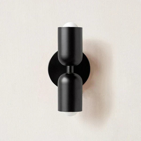 Modern Metal Cylinder LED Wall Sconce 2-Light Warm White