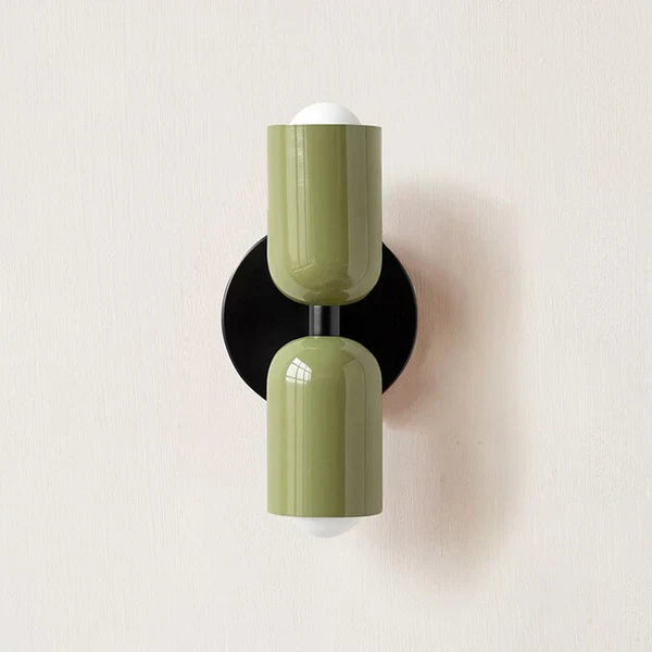 Modern Metal Cylinder LED Wall Sconce 2-Light Warm White