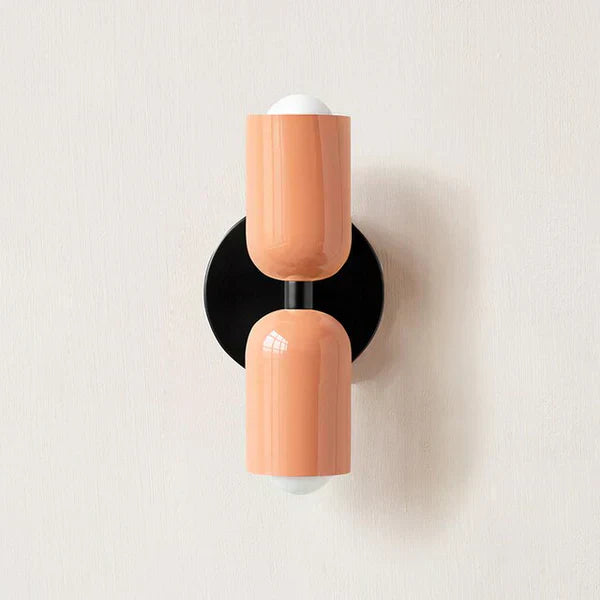 Modern Metal Cylinder LED Wall Sconce 2-Light Warm White